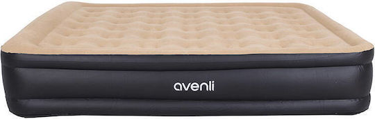 Avenli Inflatable Double Air Mattress with Integrated Electric Pump Jilong High 203x157x47cm