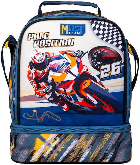 Must Team Yummy Kids' Insulated Snack Bag 7L Blue 22x16x28cm