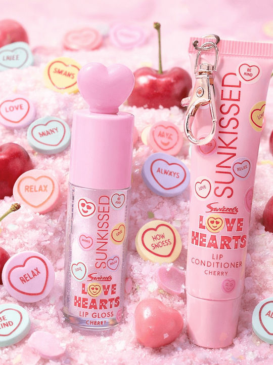 X Love Hearts Makeup Set for Lips Cherry 2 Pieces