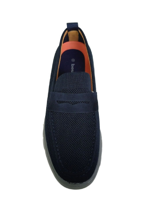 Men's Moccasins in Blue Colour