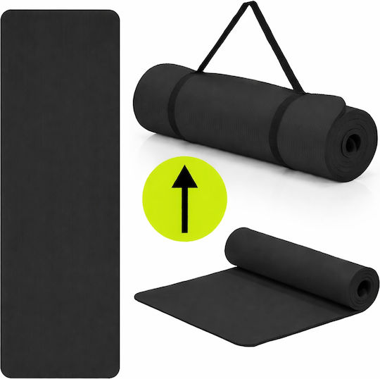 Sersimo Trainingsmatte Yoga Schwarz 183x61x2cm
