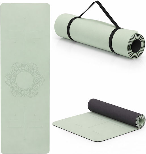 Στρώμα Γυμναστικής Yoga Πράσινο (183x61x0.6cm)