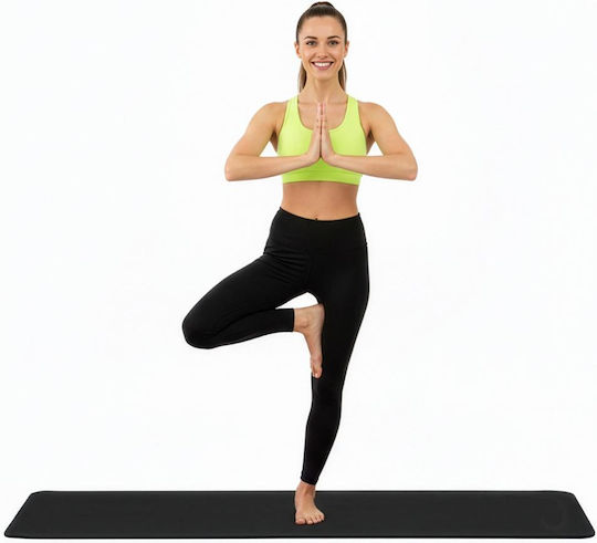 Sersimo Trainingsmatte Yoga Schwarz 183x61x2cm