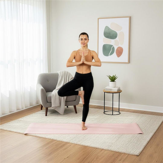Στρώμα Γυμναστικής Yoga Ροζ (183x61x1cm)