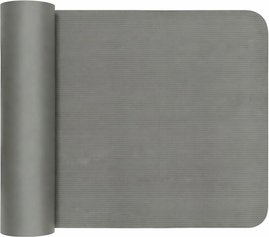Yoga Exercise Mat Grey with Carry Strap (183x61x1cm)