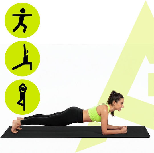 Στρώμα Γυμναστικής Yoga Μαύρο (183x61x1cm)