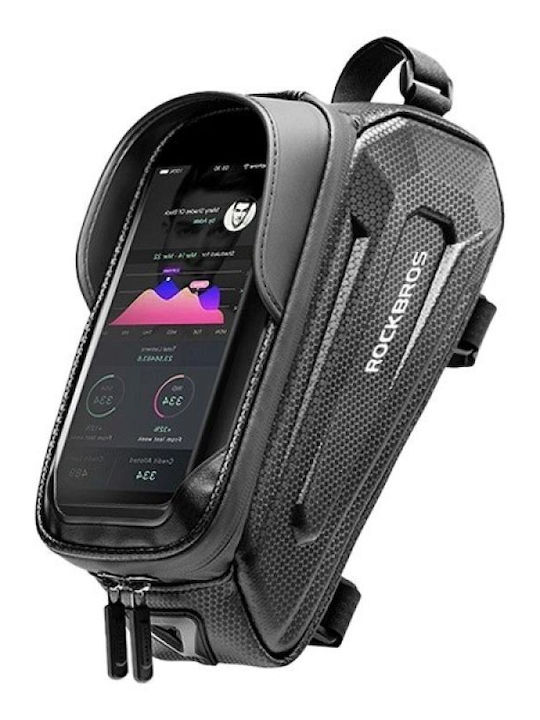 Rockbros B68-1 Frame-mounted Bicycle Bag Phone Pocket 1.7l Black 5907769313097