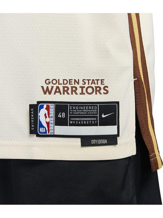 Stephen Curry Golden State Warriors City Edition Swingman Ανδρική Φανέλα Εμφάνισης Μπάσκετ