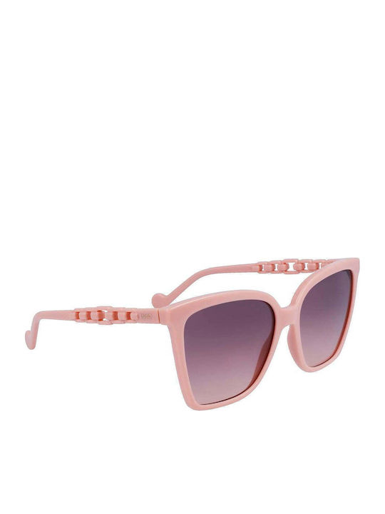 Liu Jo Sonnenbrillen mit Rosa Rahmen und Rosa Verlaufsfarbe Linse