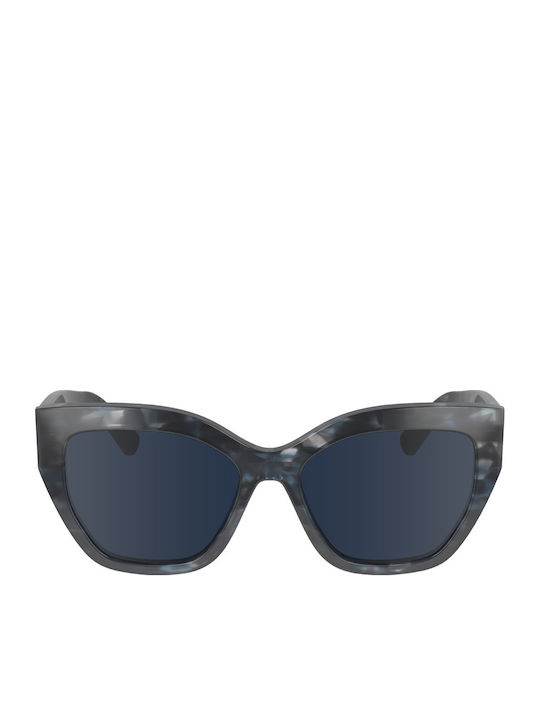 Longchamp Sunglasses Brown with Horn-Rimmed Frame