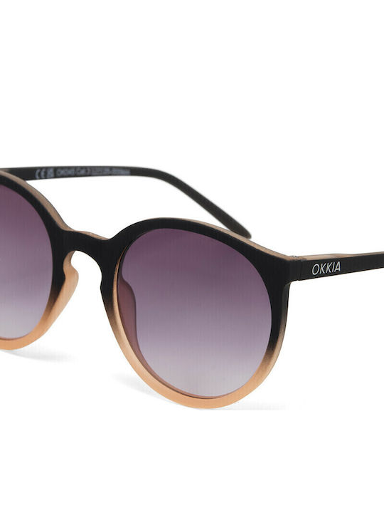 Okkia Berlino Unisex Sunglasses with Black Frame and Black Lenses OK045BK
