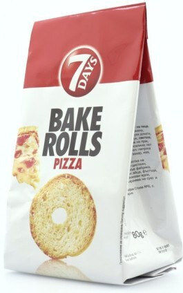 7days Crackers Bake Rolls with flavor Pizza 80gr