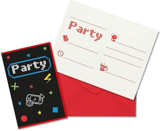 Procos 6 Gaming Party Einladungen 93778