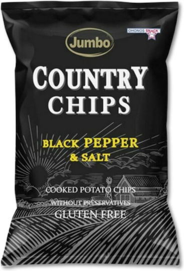 Ohonos Snack Chips Jumbo Country με Αλάτι & Πιπέρι Χωρίς Γλουτένη 150gr