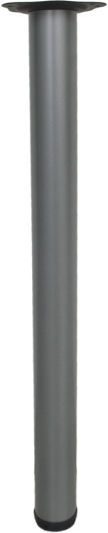 Import Hellas A131 Metallic Furniture Leg with Regulator 6x6x71cm Nickel A131