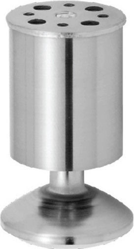 Import Hellas A001 Metallic Furniture Leg with Regulator Suitable for Table Coffee Table Office Couch Cupboard Wardrobe 5x5x8cm Nickel Matte 8 A001