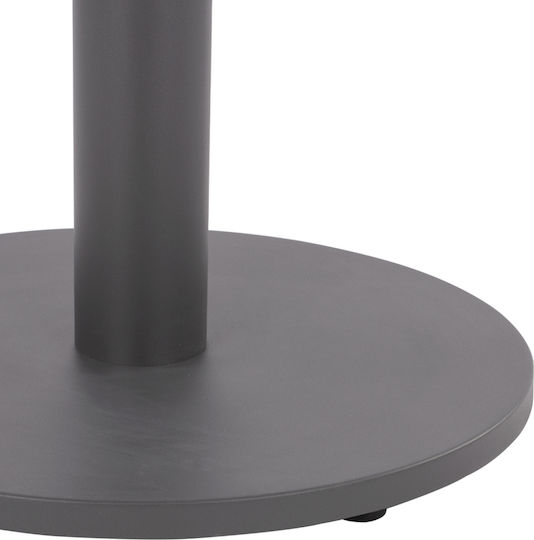 HomeMarkt Table Stand made of Metal with Regulator Gray 45x45x72cm