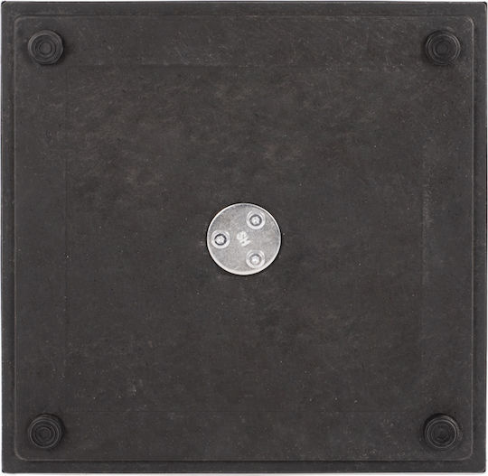 HomeMarkt Tischständer aus Metall mit Regulator White 40x40x72cm