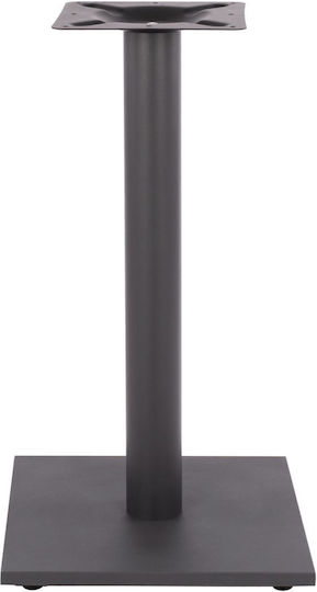 HomeMarkt Table Stand made of Metal with Regulator Gray 40x40x72cm