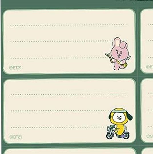 Line Friends 8 Φύλλων Ετικέτες Τετραδίων 8x2cm 8τμχ