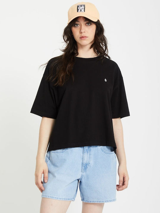 Stone Blanks Up Damen Bluse Schwarz