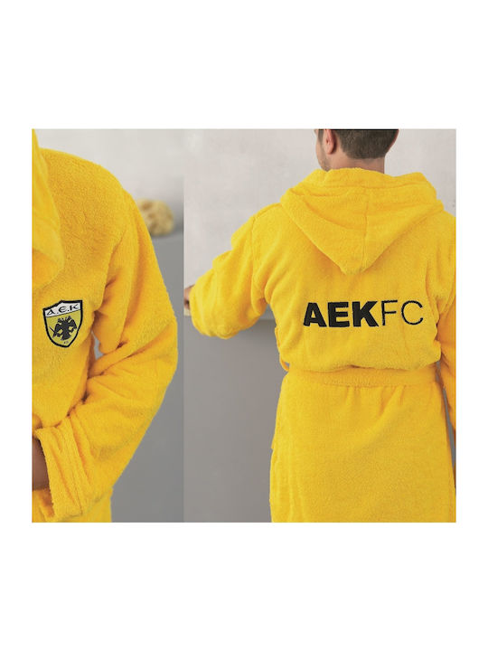 Palamaiki Kids Hooded Bathrobe Aek 1924 Yellow