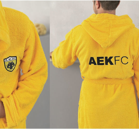 Palamaiki Kids Hooded Bathrobe Aek 1924 Yellow