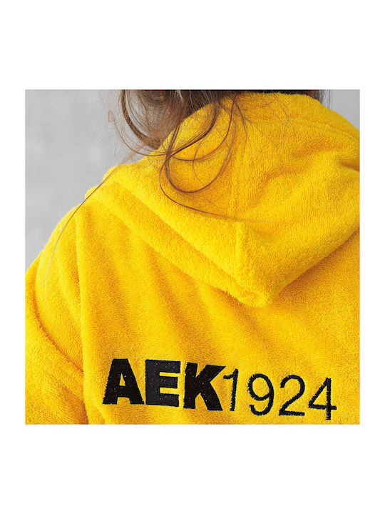 Palamaiki Kids Hooded Bathrobe Yellow
