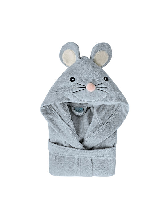 Kentia Kids Hooded Bathrobe Hummy Gray