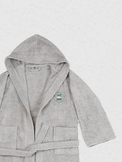 Sunshine Kids Hooded Bathrobe Grey