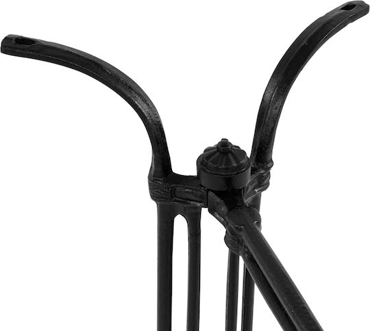HomeMarkt Table Stand made of Cast Iron in Black Color 83x50x71cm