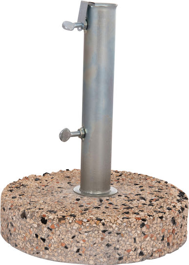 HomeMarkt Umbrella Stand made of Cement with Regulator in Gray Color 52x52cm Φ52