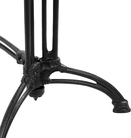 HomeMarkt Table Stand made of Cast Iron in Black Color 83x50x71cm