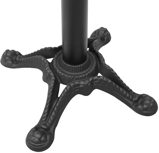 HomeMarkt Stand de masă din Fontă în Culoare Negru 58x58x75cm