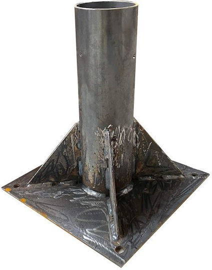 Tesias Schirmständer aus Metall in Silber Farbe 27x27x30cm