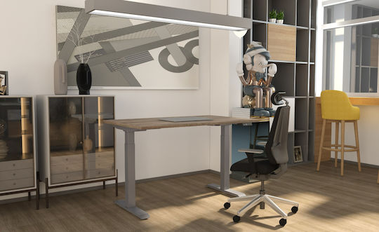 ErgoAction Action Desk Compact Klappbar Schreibtischbasis Elektrisch aus Metall in Schwarz Farbe 70x60x69cm