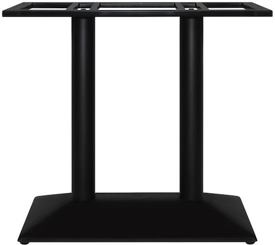 HomeMarkt Βάση Τραπεζιού Μεταλλική Μαύρη 70x38x72cm