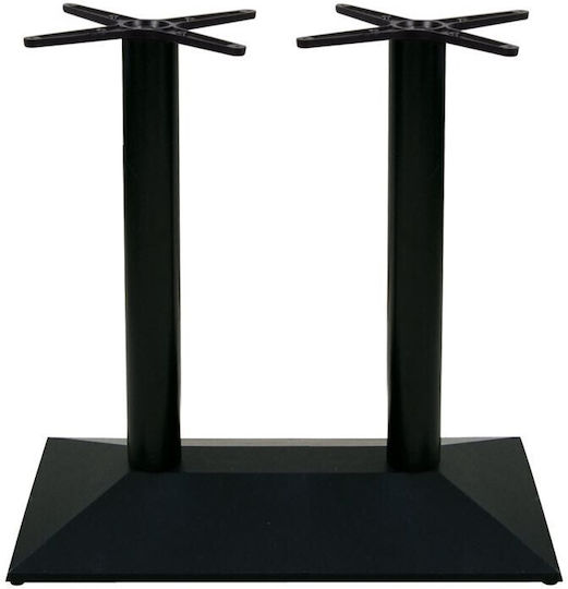 Woodwell Pyramid Table Stand made of Cast Iron in Black Color 73x40x72cm