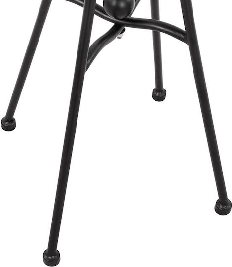 HomeMarkt Stand de masă din Metal în Culoare Negru 50x50x71cm