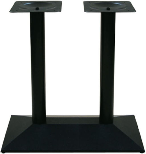 Woodwell Pyramid Table Stand made of Cast Iron in Black Color 73x40x72cm