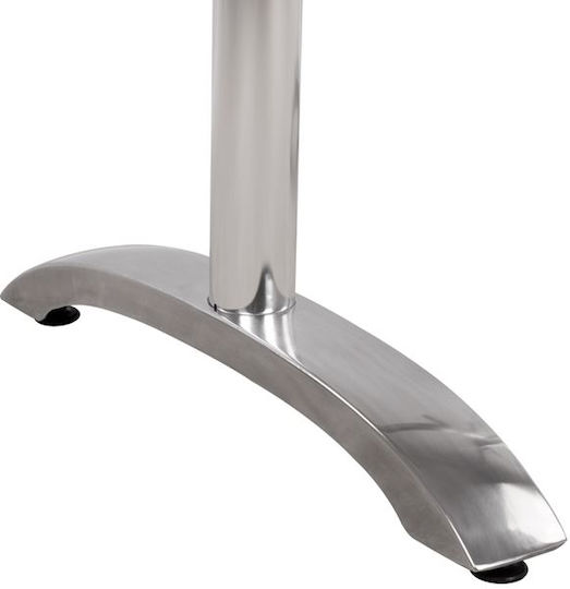 HomeMarkt Stand de masă din Aluminiu cu Regulator în Culoare Argintiu 78x60x73cm