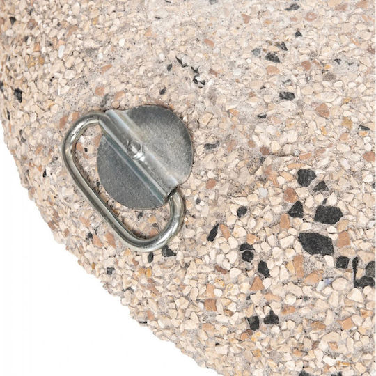 Homeplus Schirmständer aus Beton in Beige Farbe 65x65cm