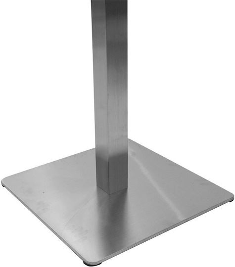 Pakketo PWH-0024 Βάση Τραπεζιού Αλουμινίου Τραπέζι / Γραφείο Ασημί 45x45x72cm