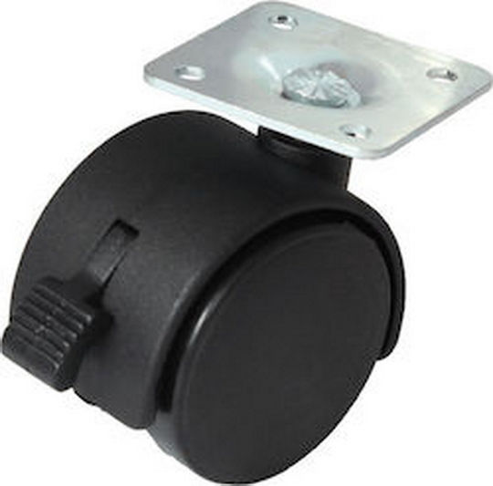 FFG Roata de mobilier din Plastic în Culoare Negru 4x3.8cm