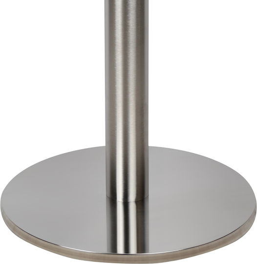 HomeMarkt Inox Stand de masă din Metal în Culoare Argintiu 40x40x72cm