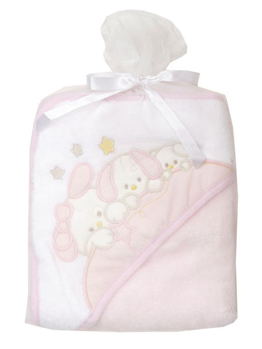 Viopros Baby Hooded Towel Alfie Yellow 65x65cm