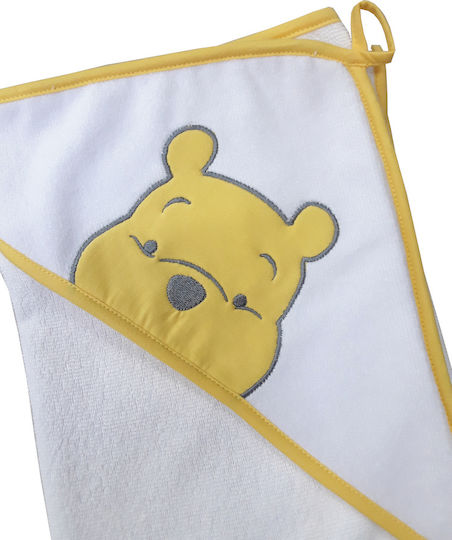 Beboulino Baby Hooded Towel Pooh Yellow 75x75cm