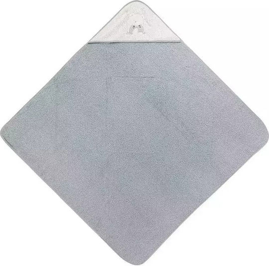 Interbaby Baby Bademäntel & Kapuzenhandtücher Set Swing Grau 100x100cm