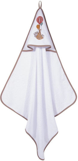 Greenwich Polo Club Baby Hooded Bath Towel with Hood Greenwich Polo Club Blue Grey 80x80cm