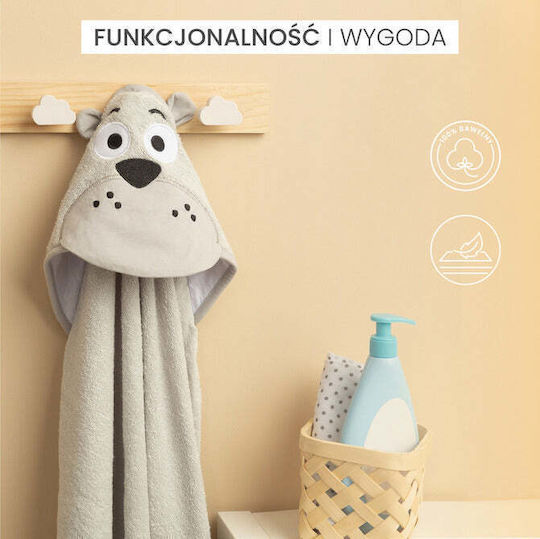 Sensillo Baby Hooded Towel White 100x100cm